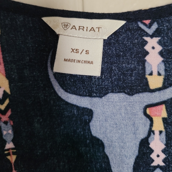 NWOT Ariat Longhorn Duster Cardigan, XS/S - Picture 2 of 4